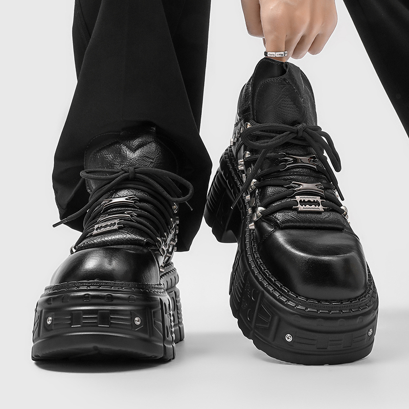 Men'S Shoes With Height Increase - Yeni Gotik Punk erkek Platform Ayakkabılar