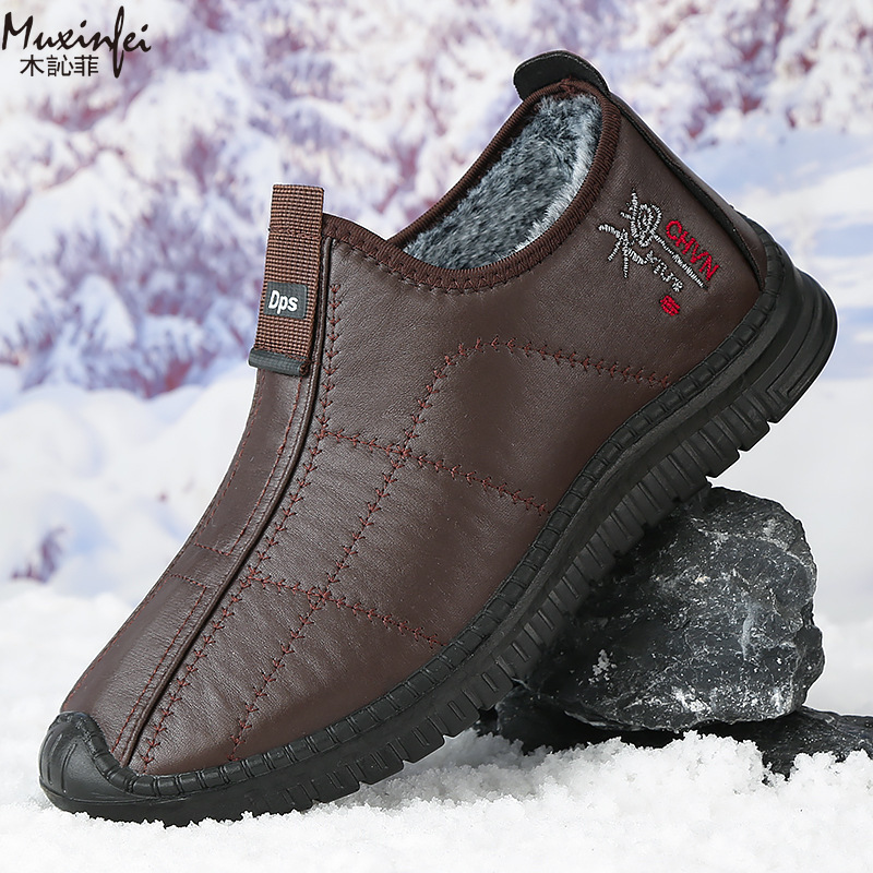 Men'S Shoes Hey Dude - Kış erkek pamuklu ayakkabılar sıcak peluş
