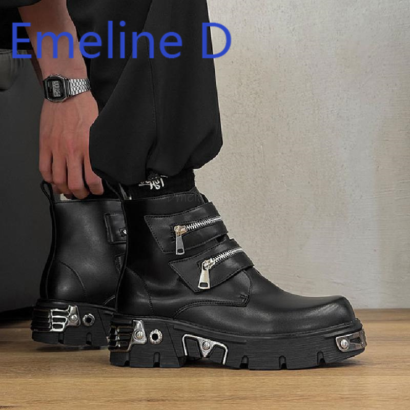 Koyu Punk Yüksek Bilekli Ayakk - Men'S Shoes With Height Increase incelemesi ve fiyatı