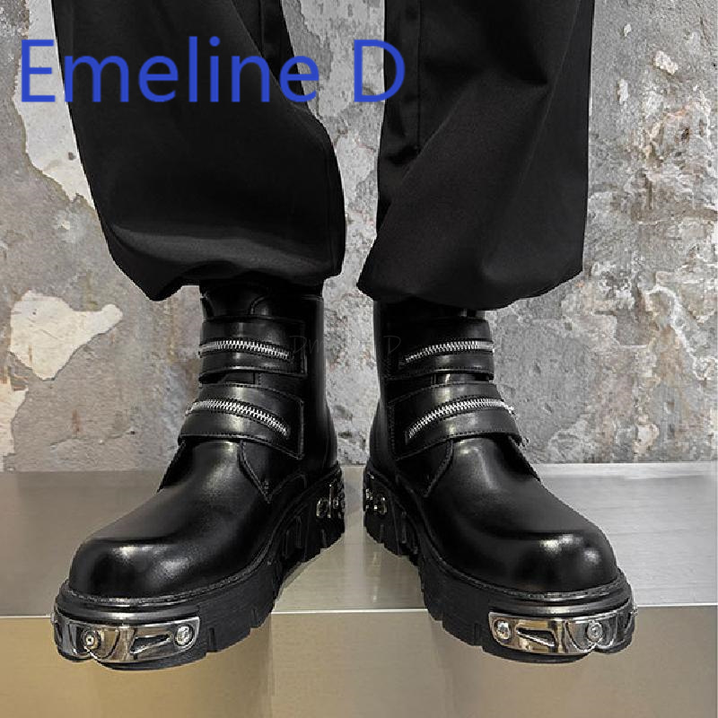 Koyu Punk Yüksek Bilekli Ayakk - Men'S Shoes With Height Increase incelemesi ve fiyatı